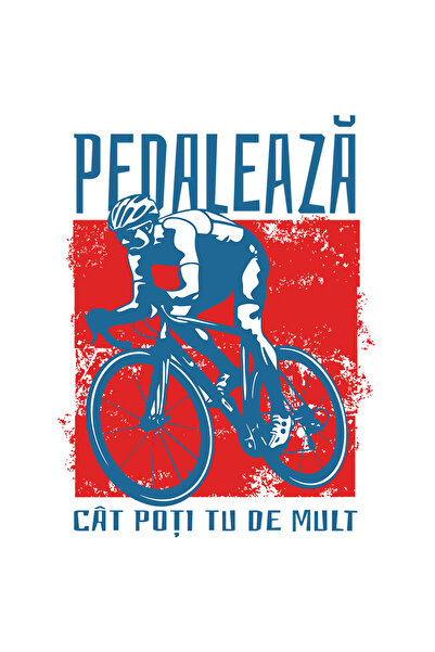StoryGift Romania Sticker Autocolant 70CM Adeziv pedaleaza cat poti tu de mul...