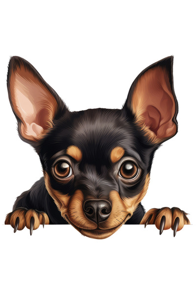 StoryGift Romania Sticker Cu Un Catel Fericit, Ilustratie, E Cuminte Si Ascul...