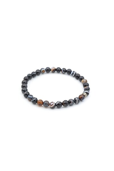 Murty99 Hakiki Doğal Süleymaniye Göz Akik Taşı Bileklik 6 Mm