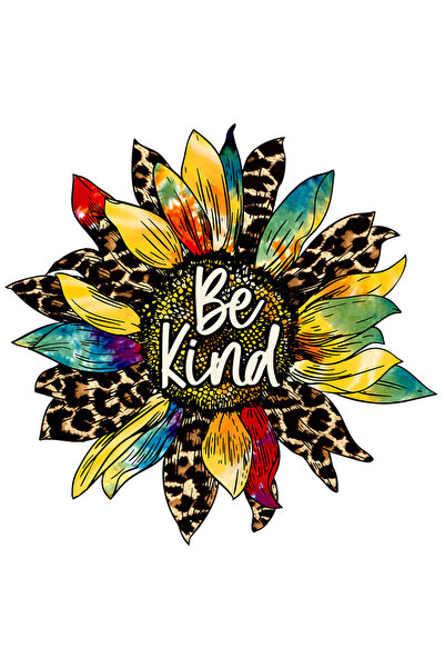 StoryGift Romania Sticker Autocolant 70CM cu mesajul "Be kind", ilustratie, m...