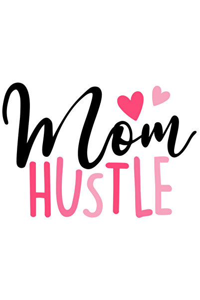 StoryGift Romania Sticker Adeziv 90CM Cu Text In Engleza Colorat Mom Hustle, ...