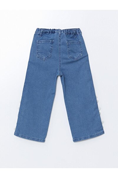 LC Waikiki Kurdele Detaylı Kız Çocuk Jean Pantolon (S5)