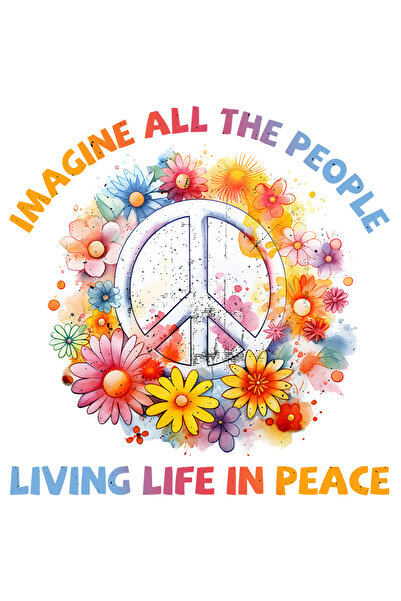 StoryGift Romania Sticker Cu Mesajul "imagine All The People, Living Life In ...