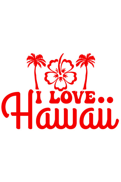 StoryGift Romania Sticker Eticheta 40CM Exterior pentru cei care iubesc Hawai...