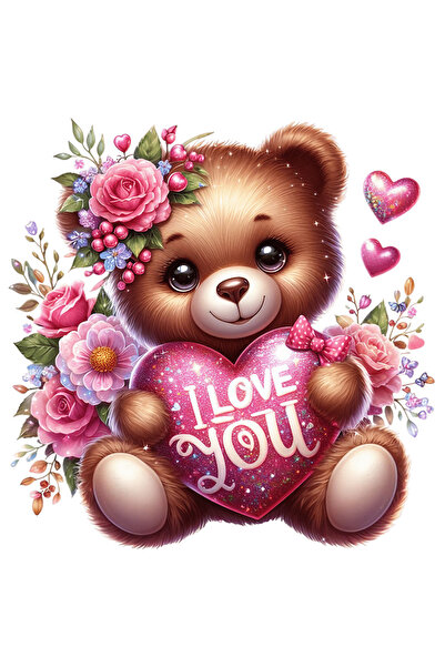 StoryGift Romania Sticker Autocolant 70CM cu un ursulet care tine in brate o ...