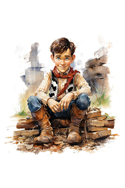 StoryGift Romania Sticker Autocolant 70CM Cu Woody, Toy Story, Cowboy, Costum...