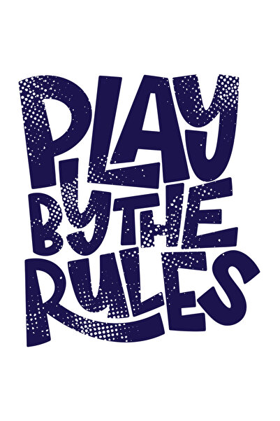 StoryGift Romania Sticker Adeziv 90CM Cu Mesaj In Engleza Play Bt The Rules, ...