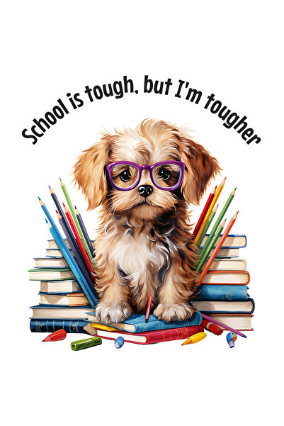 StoryGift Romania Sticker Adeziv 90CM cu mesajul "School is tough, but I'm to...