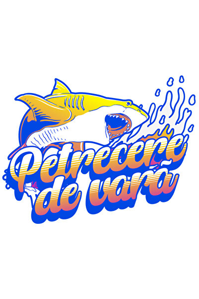 StoryGift Romania Sticker Autocolant 70CM Adeziv Petrecere de vara rechin mar...