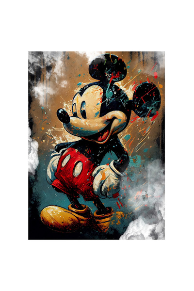 StoryGift Romania Sticker Autocolant 70CM Cu Pictura Mickey Mouse, Disney, Copii, Desene Animate, Multicolor, c