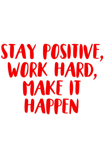 StoryGift Romania Sticker Autocolant 30CM Exterior cu mesajul "Ramai pozitiv,...