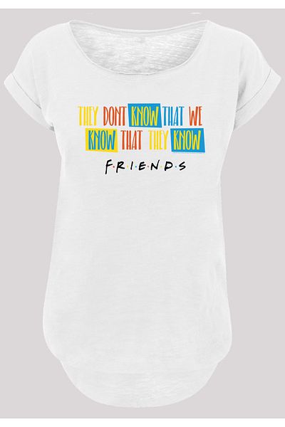 F4NT4STIC Damen They Don't Know Script -wht With Ladies Long Slub Tee