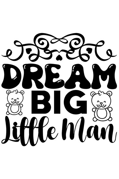 StoryGift Romania Sticker Exterior Cu Mesajul In Engleza "dream Big, Little M...