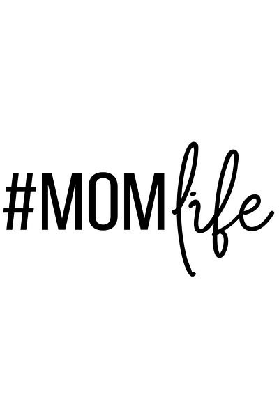 StoryGift Romania Sticker Adeziv 90CM Exterior cu "#Momlife" - viata de mama iubire dragoste , Vinyl Negru, 90 cm