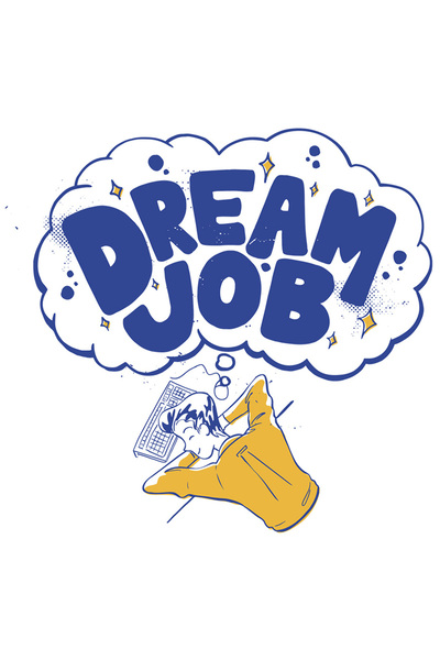 StoryGift Romania Sticker Eticheta 50CM Cu Mesajul Haios Dream Job, Om Dormin...