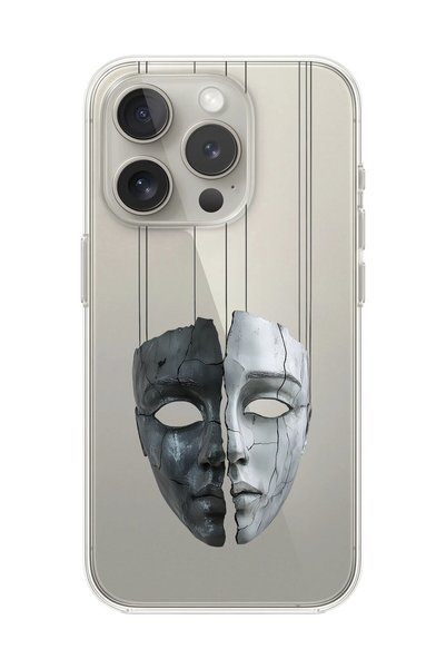 Dali Design حافظة شفافة متوافقة مع هاتف iPhone 14 Pro بتصميم جمالي للوجه 8