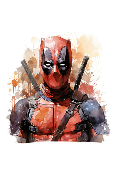 StoryGift Romania Sticker Cu Deadpool, Costum, Marvel, Sabie, Wade Wilson, Su...