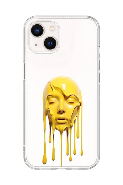 Dali Design حافظة شفافة متوافقة مع هاتف iPhone 14 Plus بتصميم جمالي للوجه 6