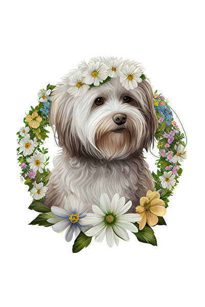 StoryGift Romania Sticker Eticheta 40CM cu un catel foarte blanos, ilustratie...