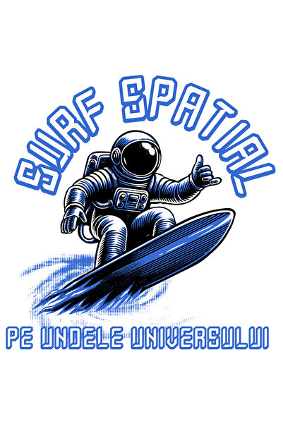 StoryGift Romania Sticker Autocolant 70CM Adeziv Astronaut placa de Surf Spatial. Pe undele universului cu Margi