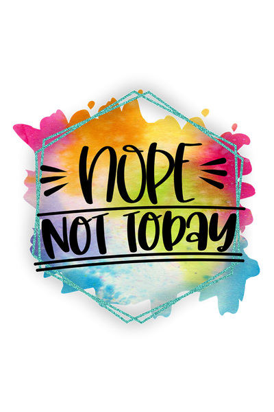 StoryGift Romania Sticker Autocolant 70CM cu mesajul "Nope, not today", ilust...