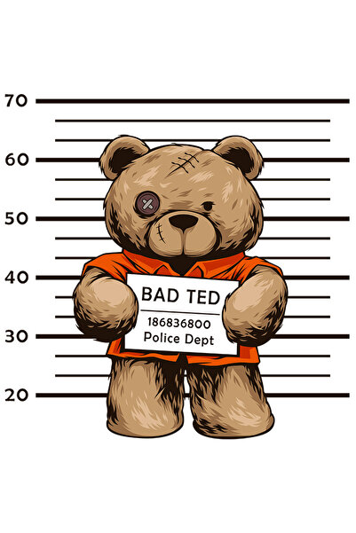 StoryGift Romania Sticker Adeziv 90CM Cu Urs De Plus, Inchisoare, Politie, cu...