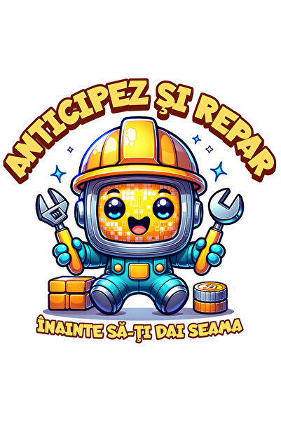 StoryGift Romania Sticker Autocolant 70CM Adeziv Inginer Anticipez si repar î...