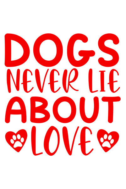 StoryGift Romania Sticker Autocolant 70CM Exterior cu mesajul "Cainii nu mint...