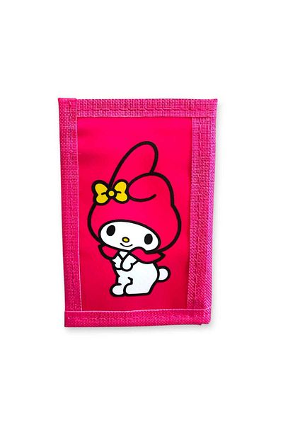 Bebek Özel Velcro Girl's Wallet Zippered Wallet Colorful Hello Kitty Mole Kuromi Printed Wallet