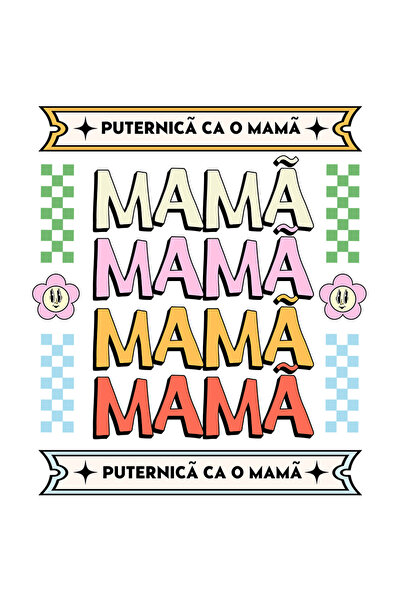 StoryGift Romania Sticker Adeziv 90CM Adeziv Puternica ca o mamă familie iubi...