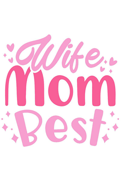 StoryGift Romania Sticker Autocolant 70CM Cu Text Roz In Engleza Wife Mom Bes...