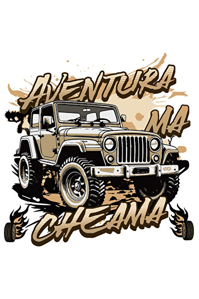 StoryGift Romania Sticker Adventure Calls Me, Massive Off-Road Vehicle, Fores...