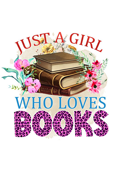 StoryGift Romania Sticker Autocolant 70CM cu mesajul "Just a girl who loves b...