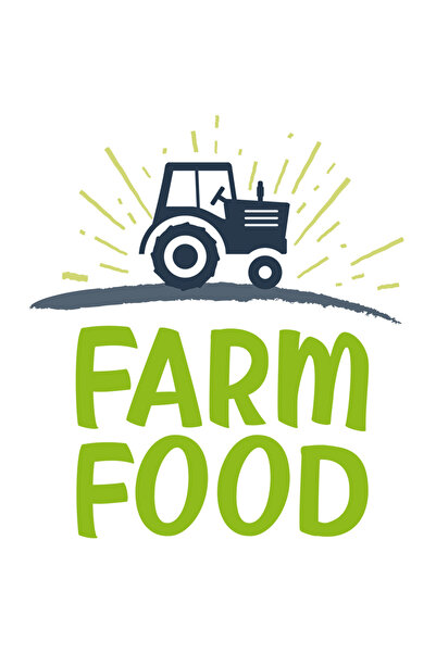 StoryGift Romania Sticker Autocolant 70CM Cu Mesaj In Engleza Farm Food, Mancare, Ferma, Tractor, Deal, cu Marg