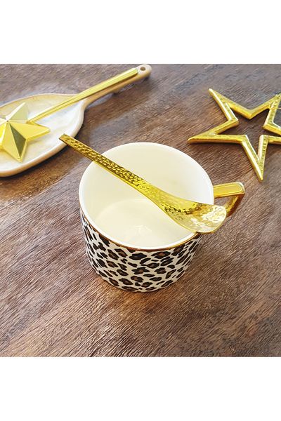 LOVYCO Tattoo Ice Cream Coffee, Tea Presentation Spoon 1 Piece 12.5 cm