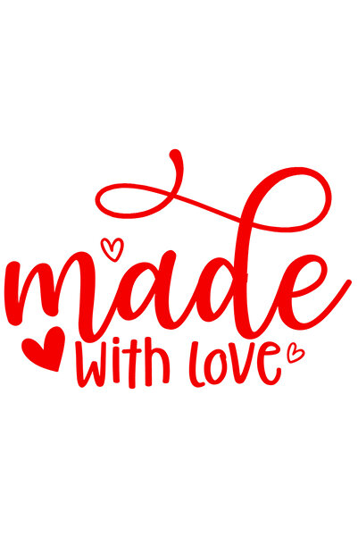 StoryGift Romania Sticker Eticheta 40CM Exterior cu inimioare si textul in en...