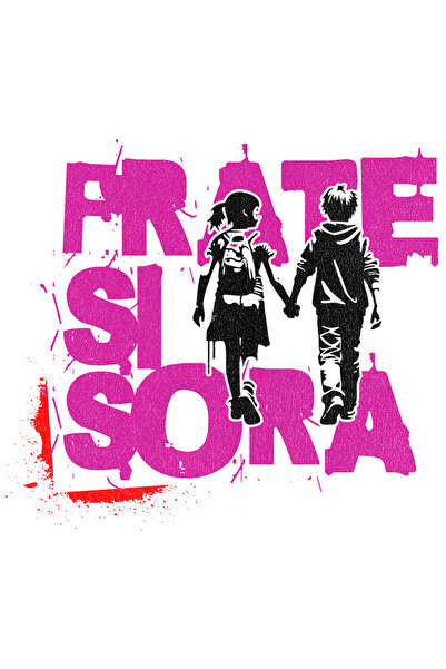 StoryGift Romania Sticker Adeziv 90CM Adeziv Frate si sora familie prieteni p...