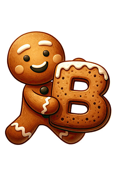 StoryGift Romania Sticker Autocolant 70CM cu un omulet din turta dulce care t...