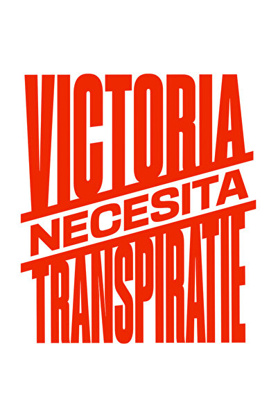 StoryGift Romania Sticker Adeziv Mesaj Motivational Sport Text Victoria Neces...