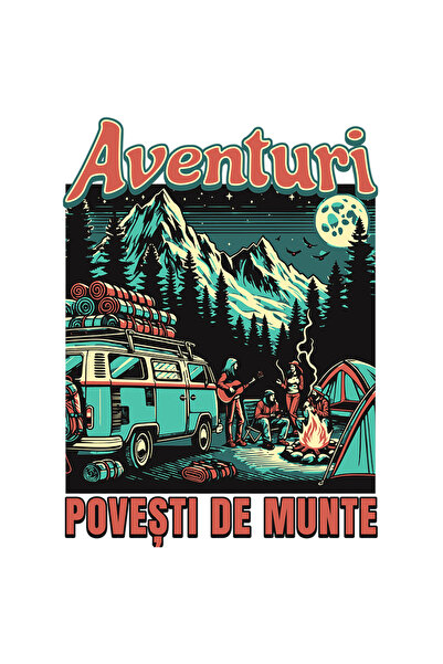 StoryGift Romania Sticker Adeziv 90CM Adeziv Aventuri. Povesti de munte familie distractie cu Margini Albe, PVC