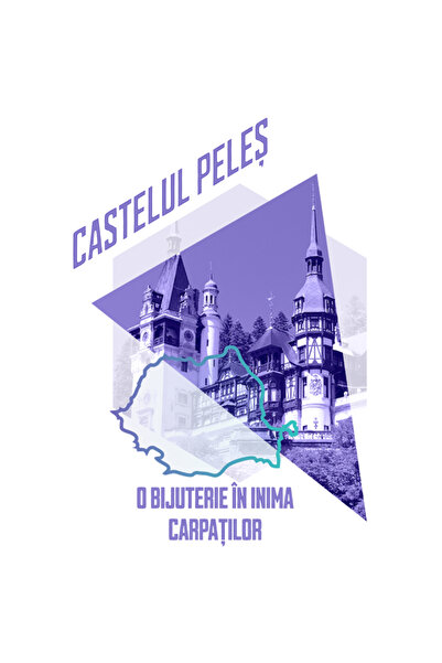 StoryGift Romania Sticker Autocolant 70CM Adeziv castelul peles o bijuterie i...