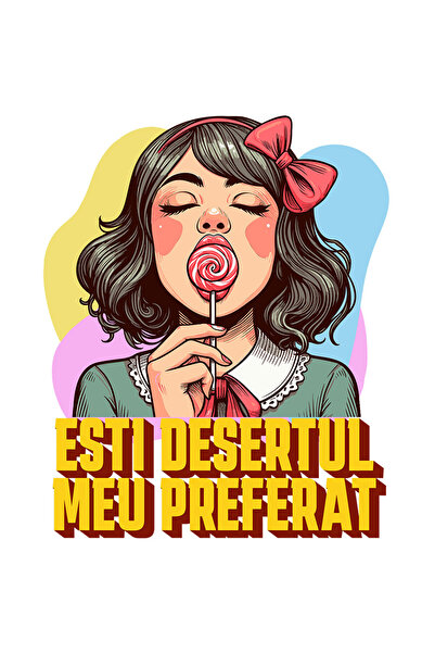 StoryGift Romania Sticker Adeziv 90CM cu Fata Cu Funda Rosie Si Acadea Atraga...