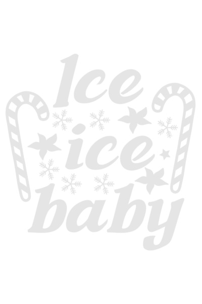 StoryGift Romania Sticker Exterior cu acadele si textul "Ice, ice baby" - bebelus inghetat/de gheata , Vinyl