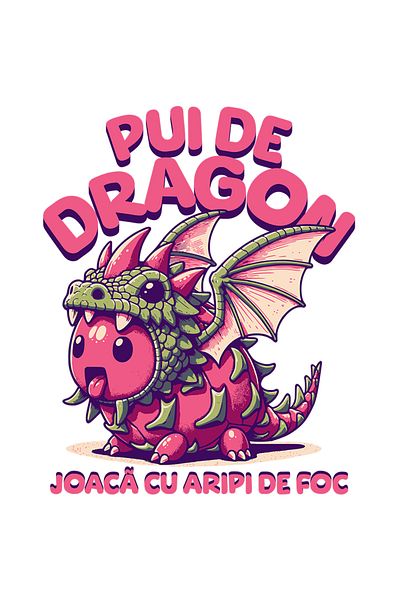 StoryGift Romania Sticker Adeziv 90CM Adeziv joc video Pui de Dragon. Joaca cu Aripi de Foc cu Margini Albe, PVC