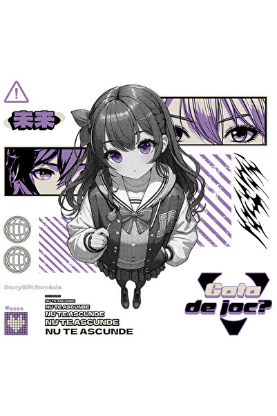 StoryGift Romania Sticker Eticheta 40CM Adeziv Gata de joc_ Text Nu te ascund...