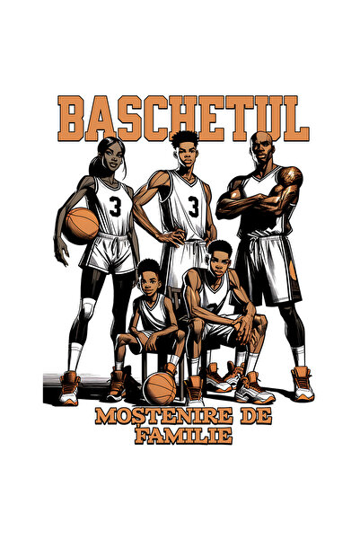 StoryGift Romania Sticker Autocolant 70CM Adeziv Echipa de baschet, iubitorii...