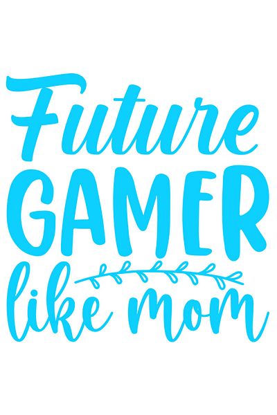 StoryGift Romania Sticker Exterior cu textul in engleza "Future gamer like mom" - viitor jucator pe calculat