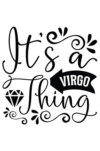 StoryGift Romania Sticker Cu Zodia Fecioara Cu Mesajul "it's A Virgo Thing", ...