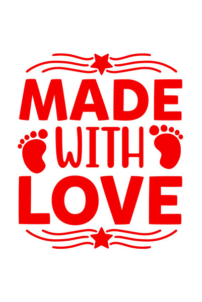 StoryGift Romania Sticker Eticheta 40CM Exterior cu stelute si textul "Made w...