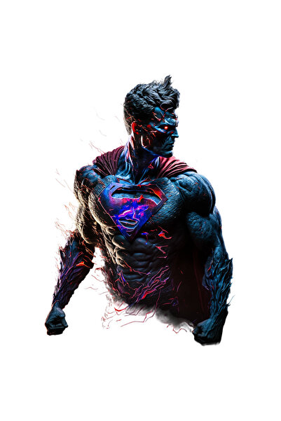 StoryGift Romania Sticker Autocolant 70CM cu Luptator in Costum de Superman, ...